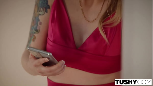 TUSHY Petite Blonde has passionate anal with older man